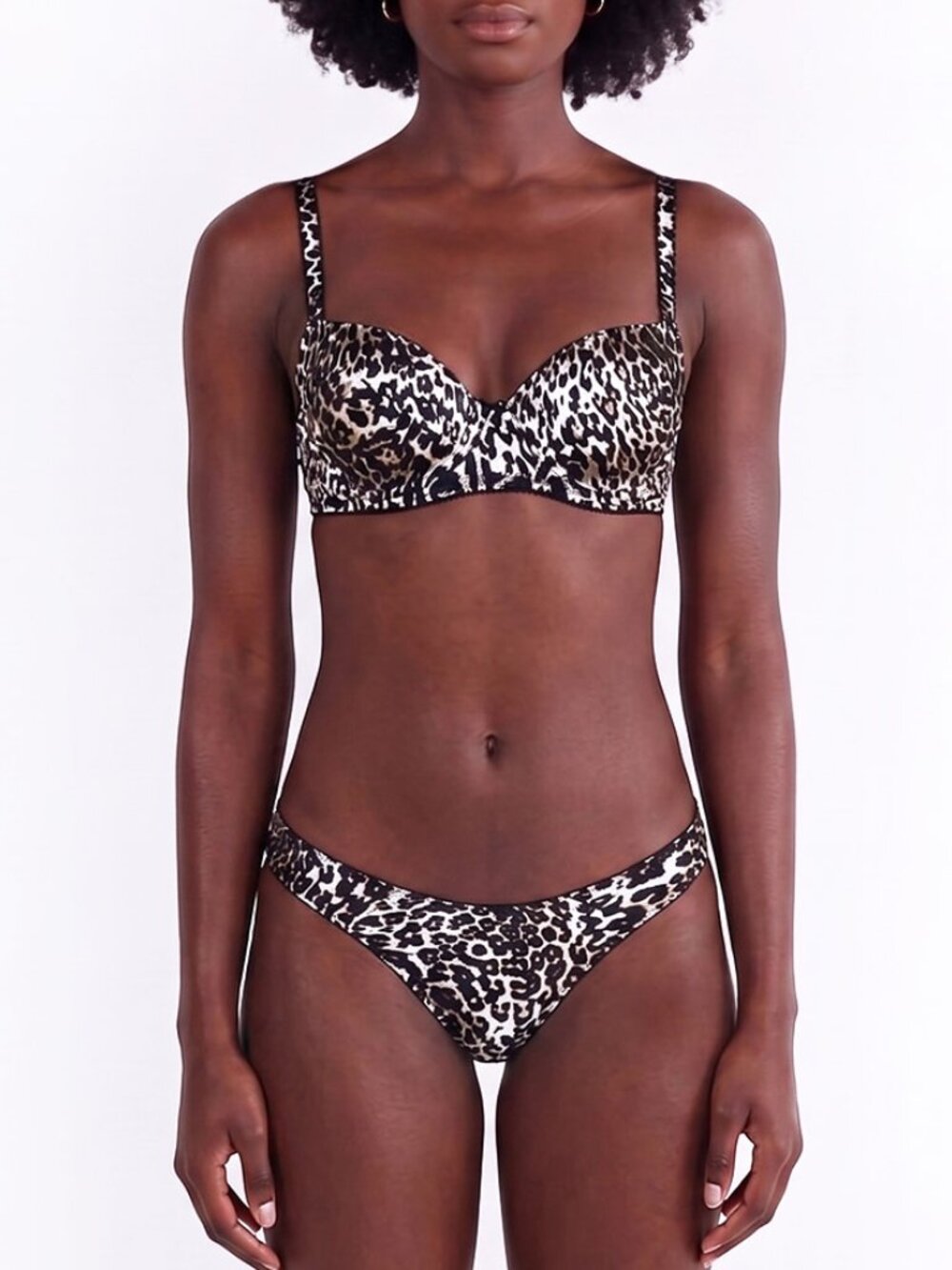 Intimissimi Silk Balconette Bra (34C) and Panty (S) 2-Piece Set